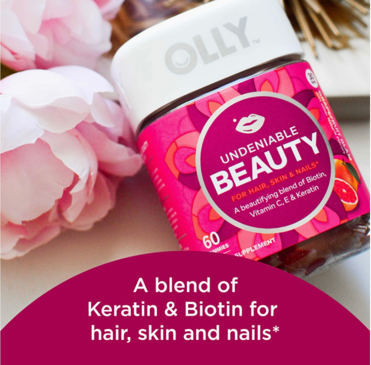 Olly undeniable beauty gummies. Expires 12/25