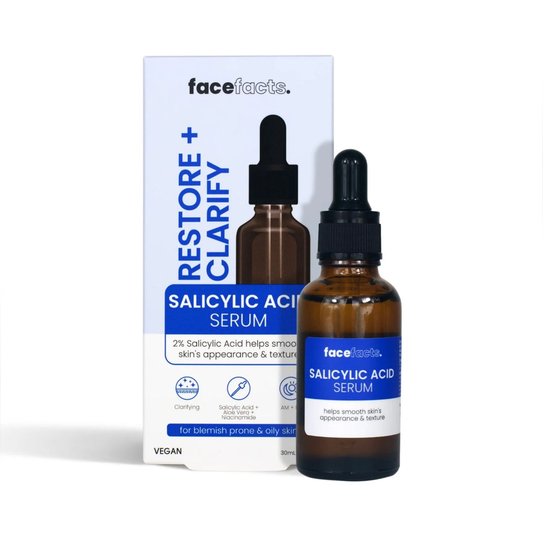 FACEFACTS- Salicylic Acid (restore + clarify) facial serum 30ml