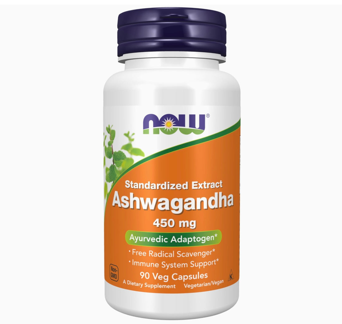 NOW Ashwagandha (Withania somnifera) 450 mg (Standardized Extract) for Immune Support ,90 Capsules