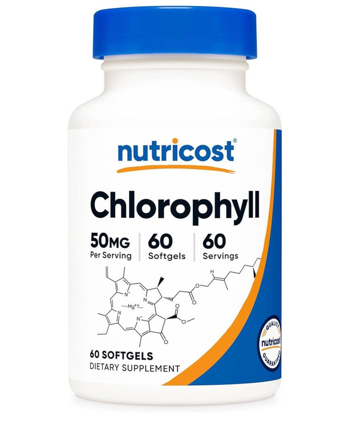 Nutricost Chlorophyll 50mg| 60 Softgel. Exp 10/2028