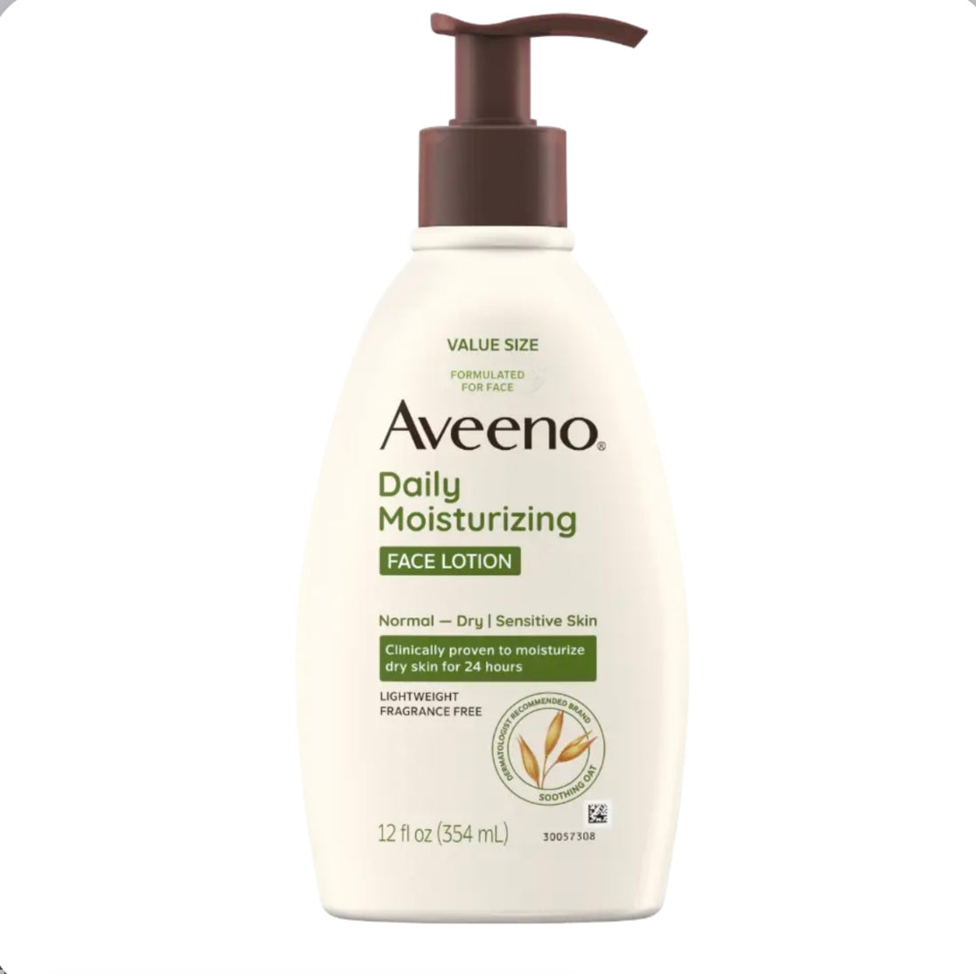 Aveeno Daily Moisturizing Face Lotion with Soothing Prebiotic  Oat 354ml