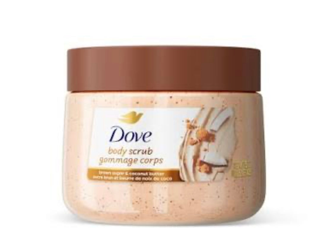 Dove Body Scrub- Brown Sugar & Coconut Butter.