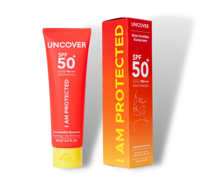 Uncover I Am Protected Aloe Invisible Sunscreen Spf 50+ 80ML
