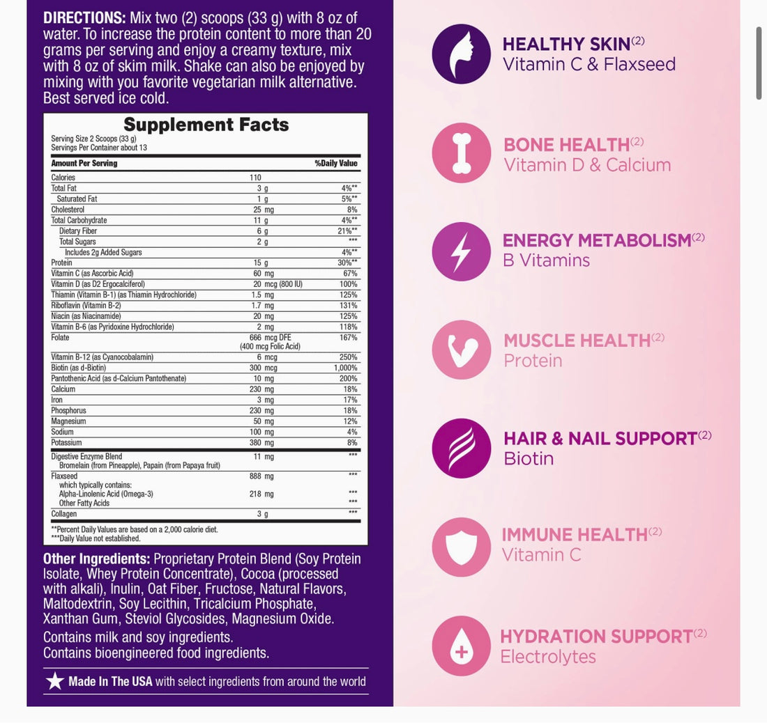 Nature’s Bounty Complete Protein & Vitamin Shake Mix