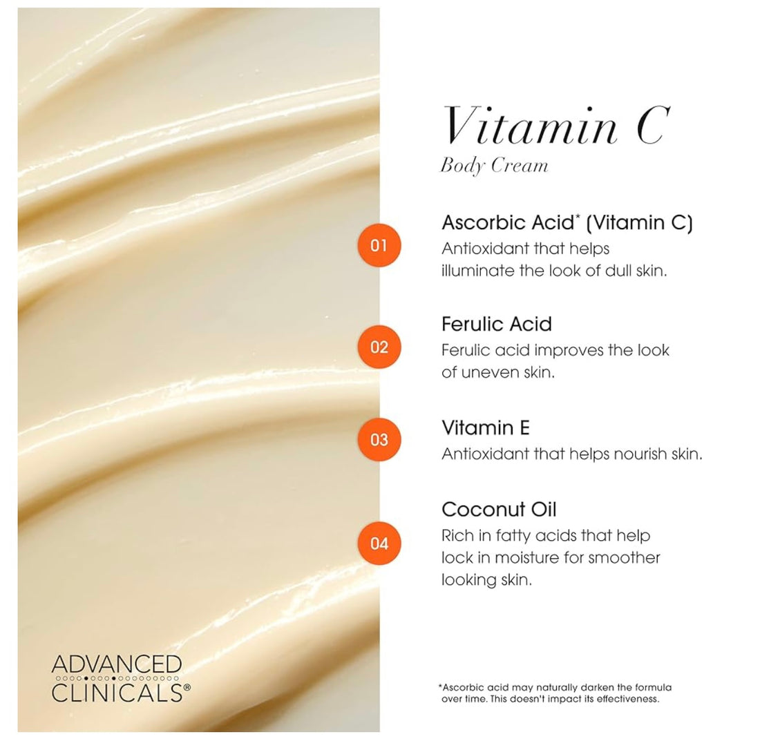 Advanced Clinicals Vitamin C Body Cream