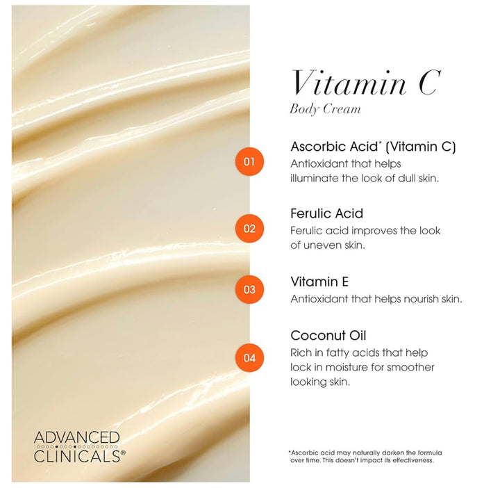 Advanced Clinicals Vitamin C Body Cream
