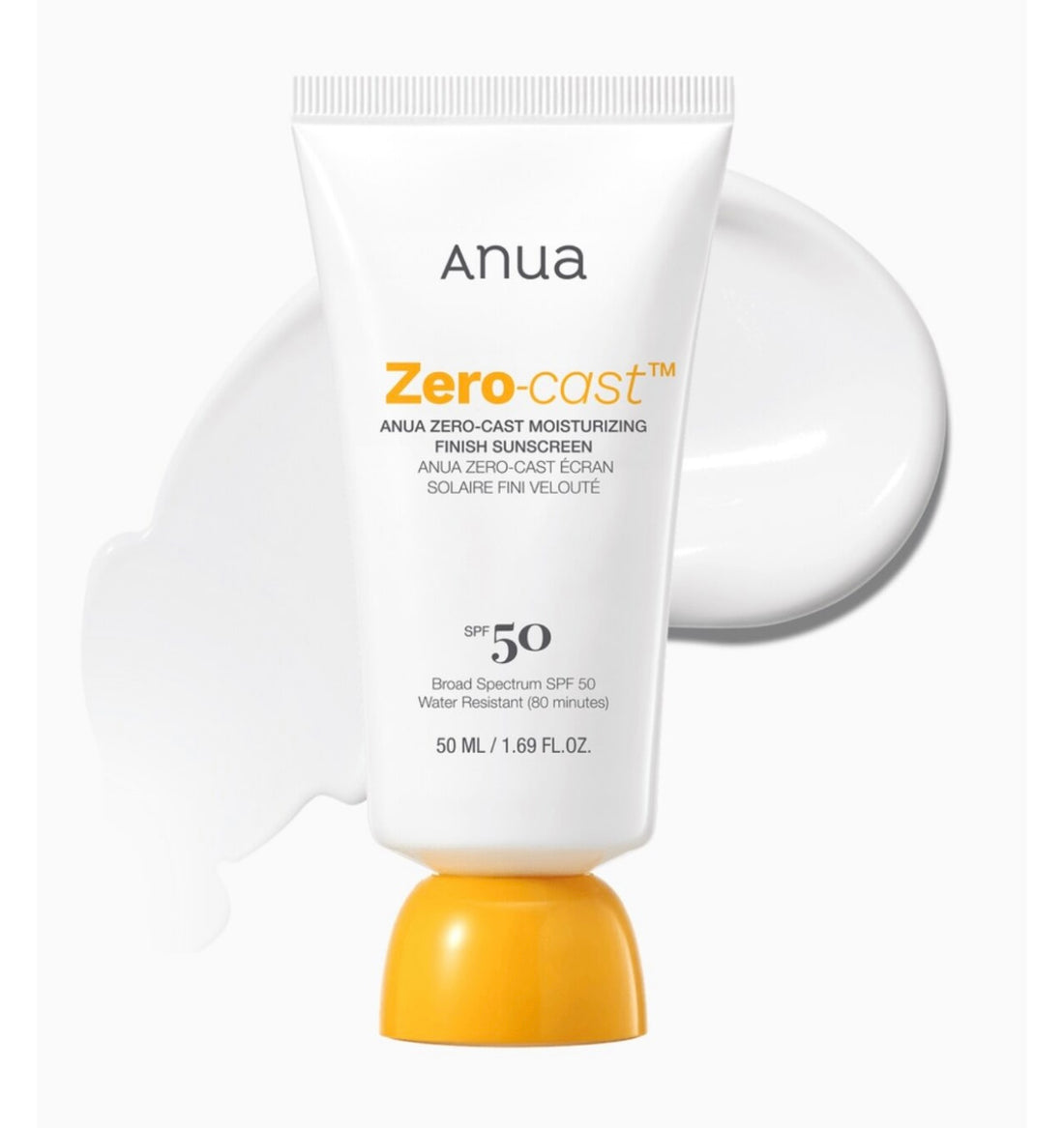 Anua Zero Cast Moisturizing Finish Sunscreen  50ml