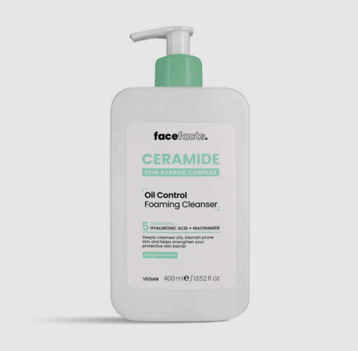 FaceFacts Ceramide Oil Control Foaming Cleanser 400ml