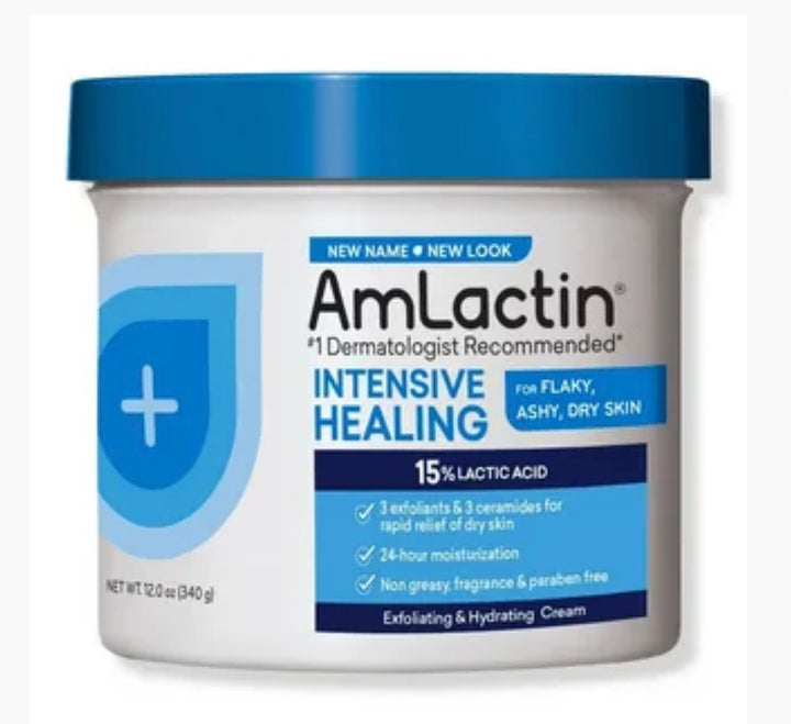 Amlactin -Intensive Healing 15% Lactic Acid Cream 12.0 oz 340g