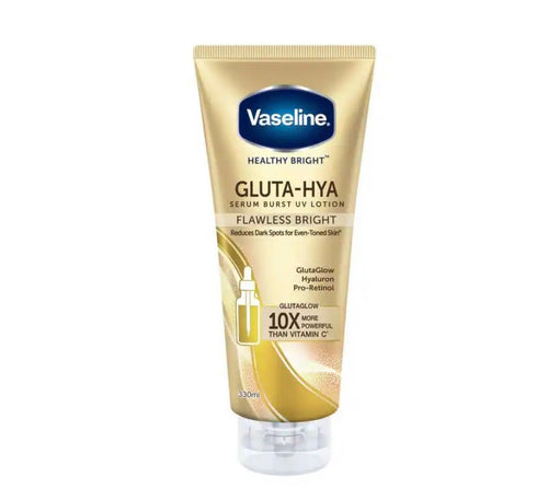 Vaseline Healthy Bright GLUTA-HYA Serum Burst UV Lotion (Flawless Bright) 330ml