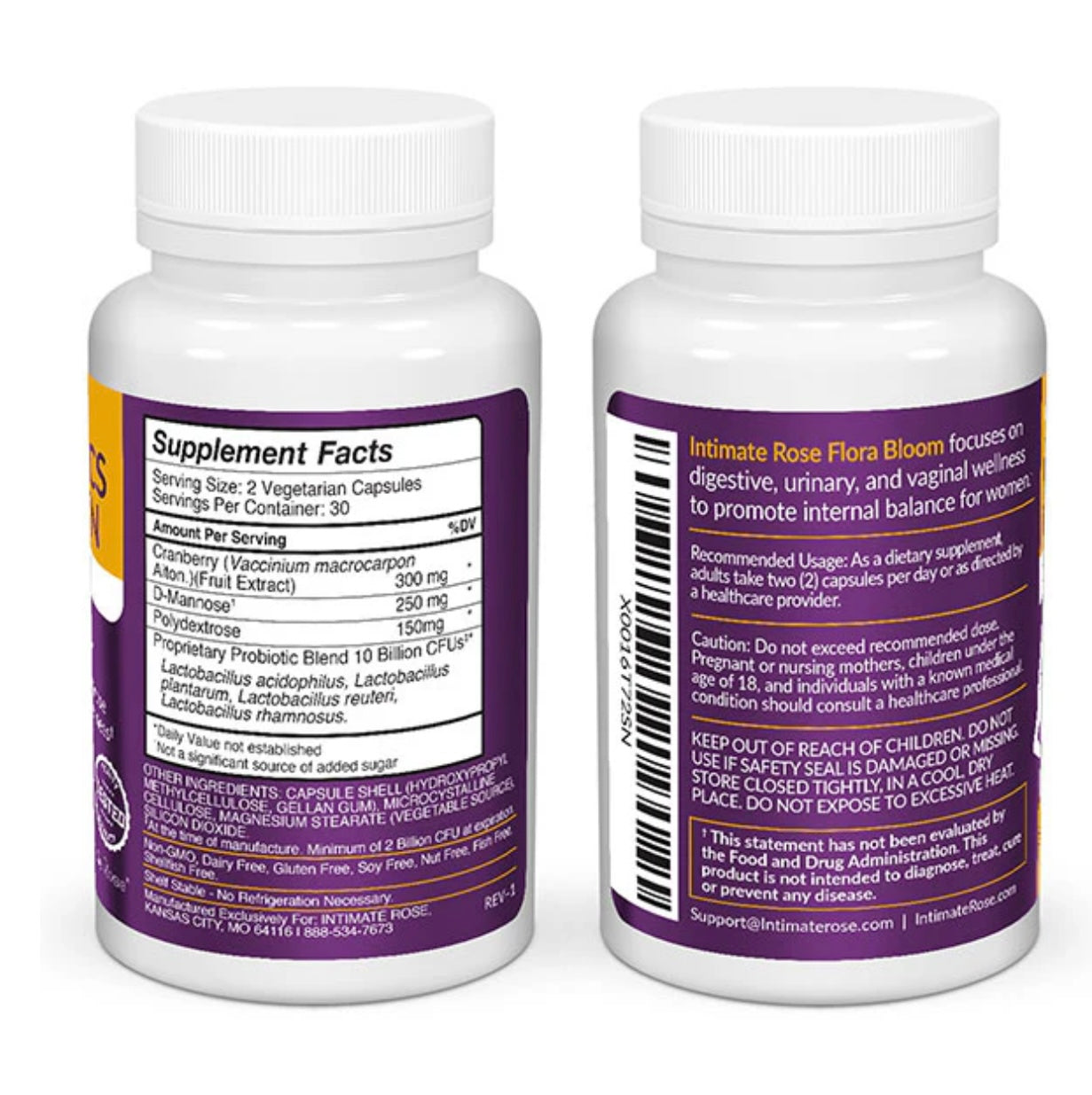 Intimate Rose Flora Bloom Probiotics For Women. Expires 12/27