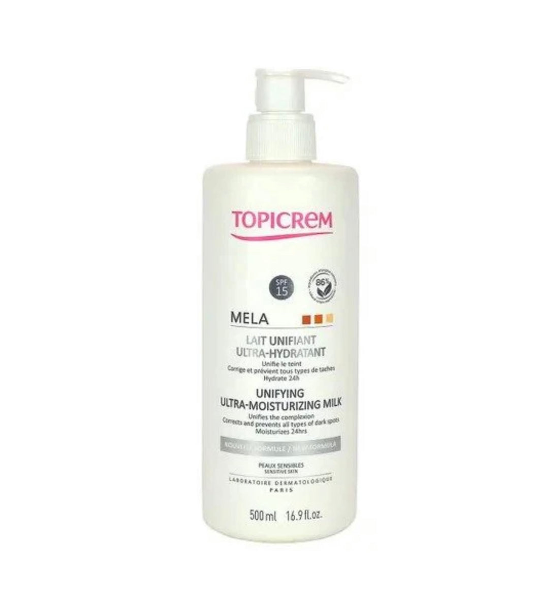 Topicrem Mela Unifying Ultra-Moisturizing Milk 500ml
