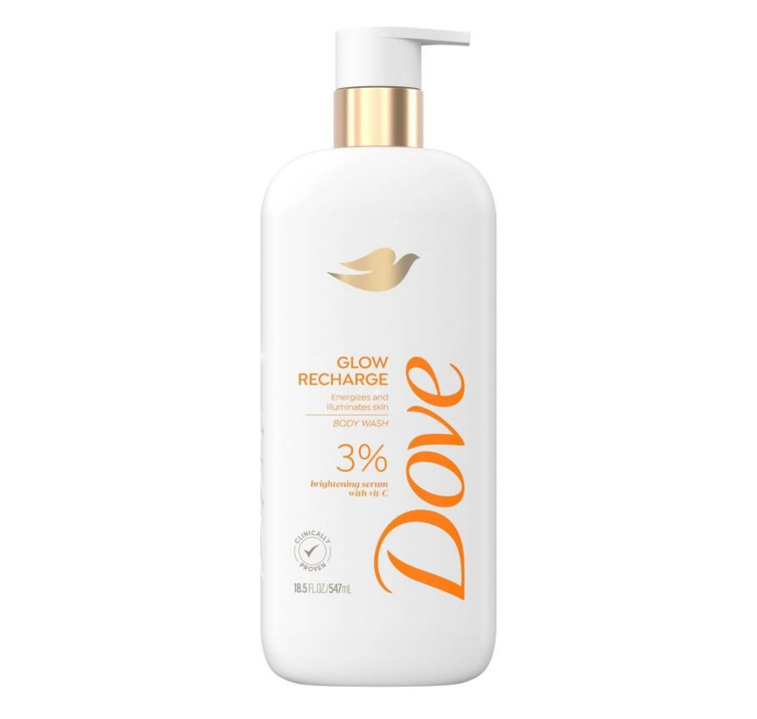 Dove Glow Recharge Women’s Body Wash 3% Brightening Serum with Vitamin C 547ml