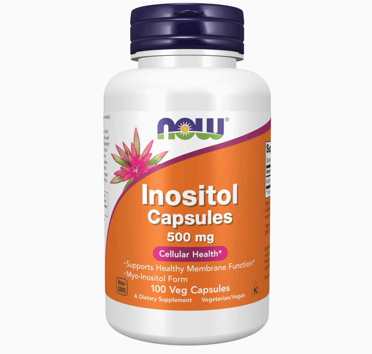 NOW Inositol 500 mg, 100 Capsules. Expires 08/29