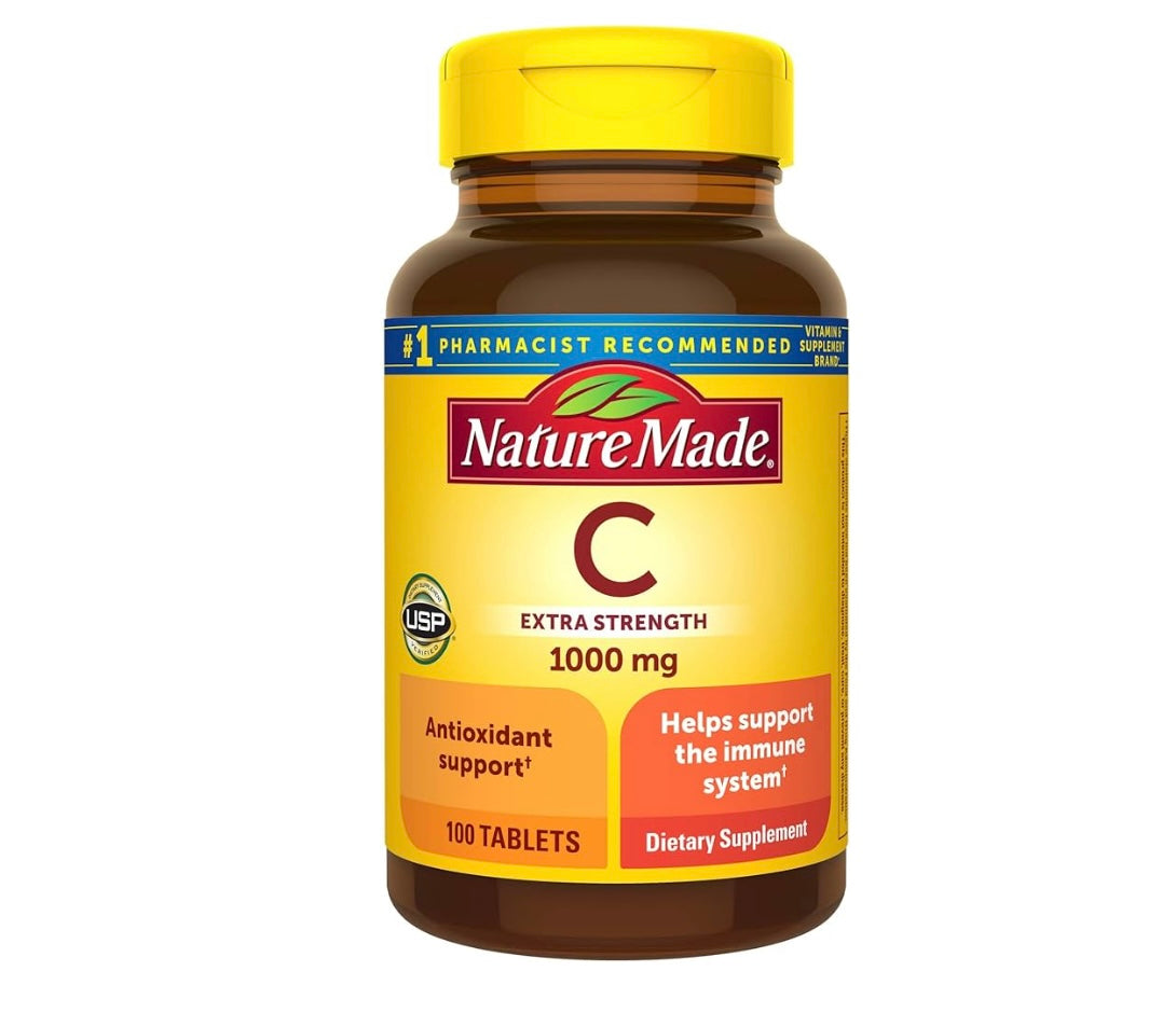 Nature Made Extra Strength Vitamin C 1000 mg (100 Tablets). Expires. 06/27