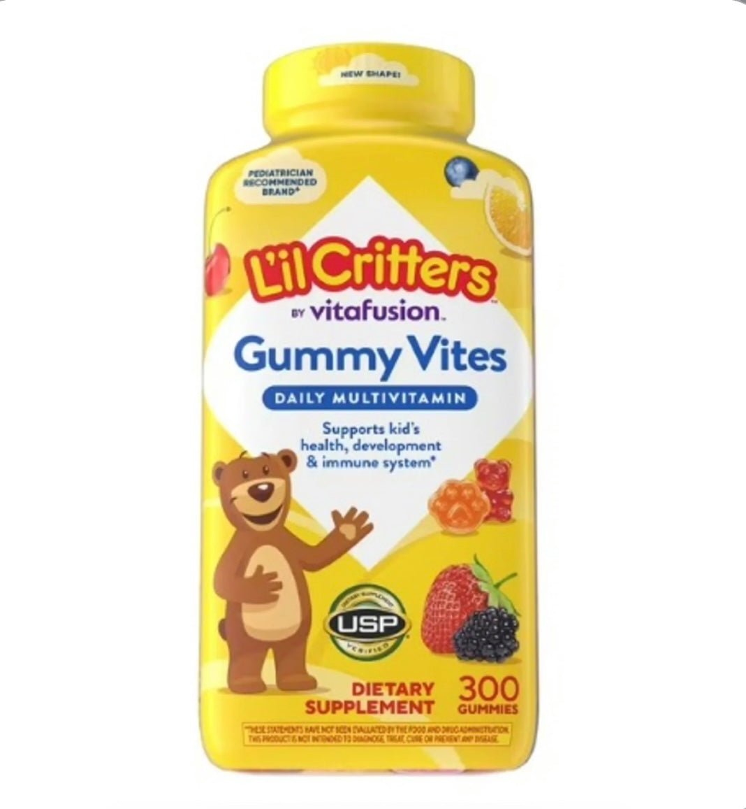 Lil Critters Gummy Vites Children Daily Multivitamin | 300 Gummies; Exp 02/2027