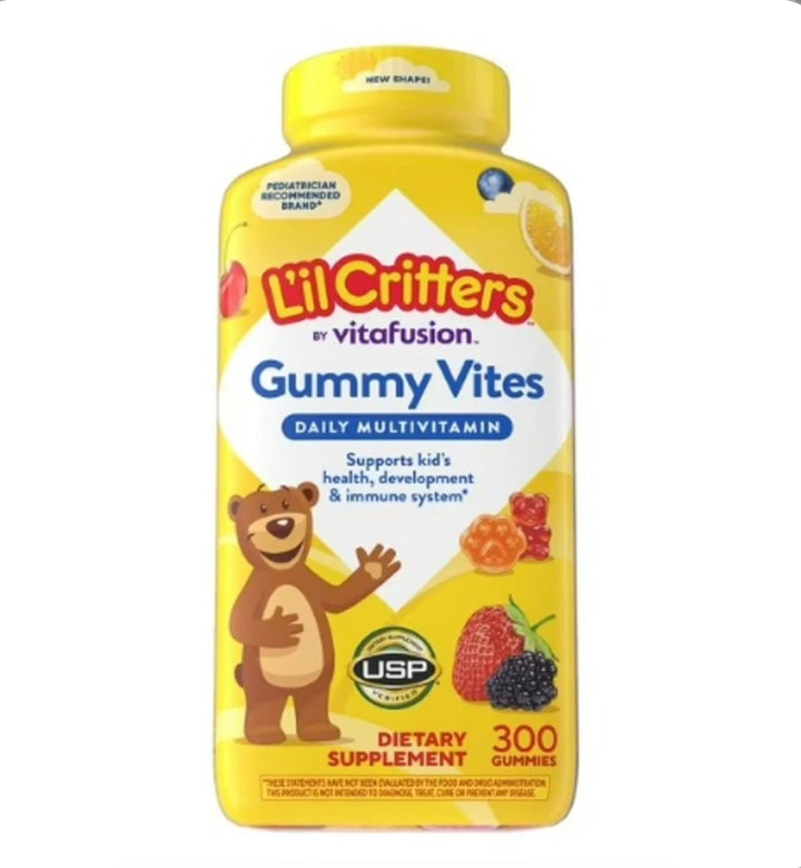 Lil Critters Gummy Vites Children Daily Multivitamin | 300 Gummies; Exp 02/2027