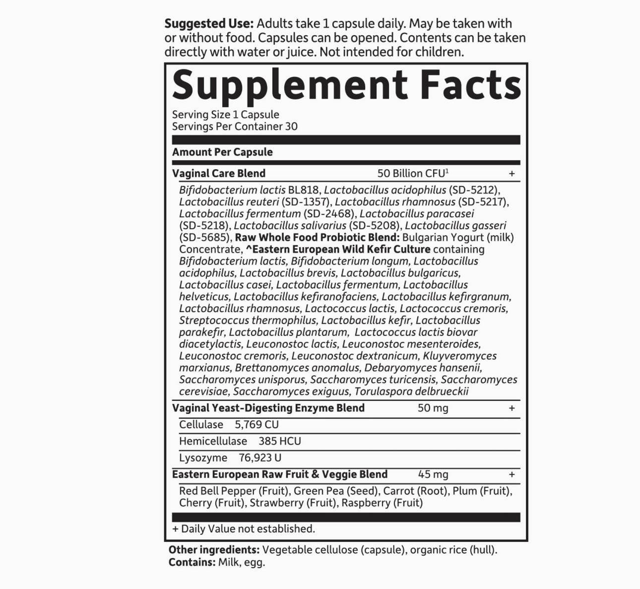 Garden of Life RAW Probiotics Vaginal Care 50 Billion. Expires 06/2
