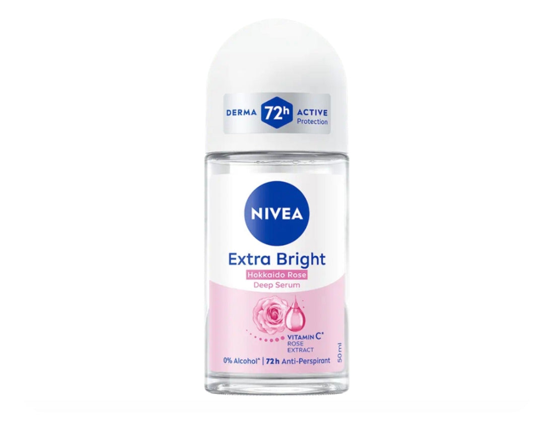 Nivea Brighthening Serum Hokkaido Rose Deodorant Roll On Single