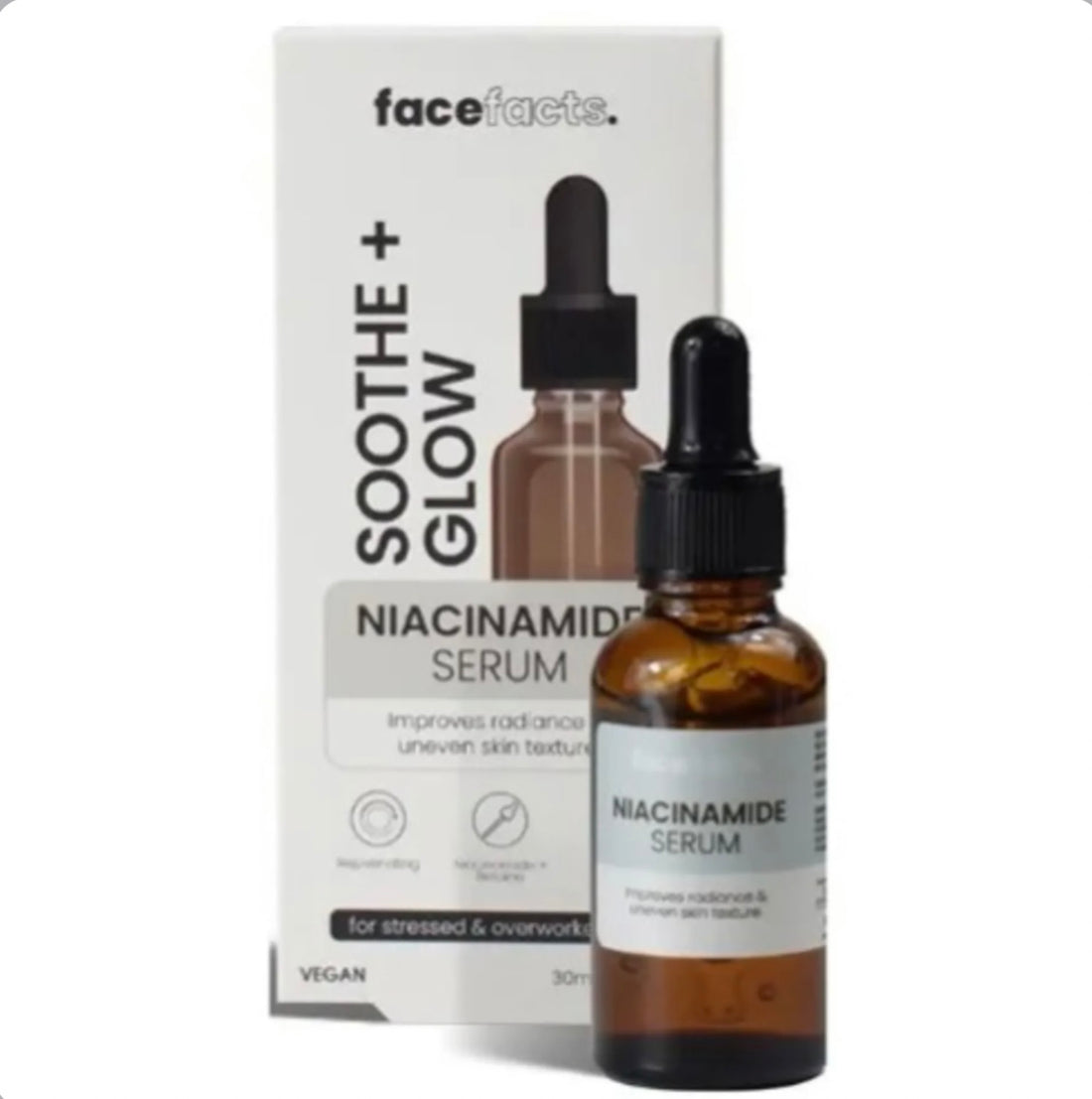 Facefacts Soothe + Glow Niacinamide face serum 30ml