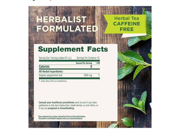 Traditional Medicinals Organic Peppermint Tea | Helps Soothe Belly from Occasional Gas and Bloating |16 Tea Bags