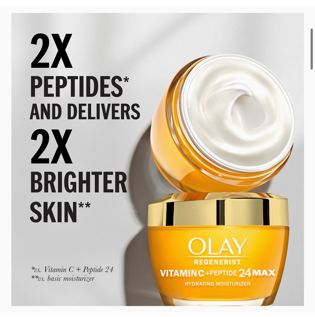 Olay Regenerist Vitamin C + Peptide 24 MAX Face Moisturizer, 1.7 oz