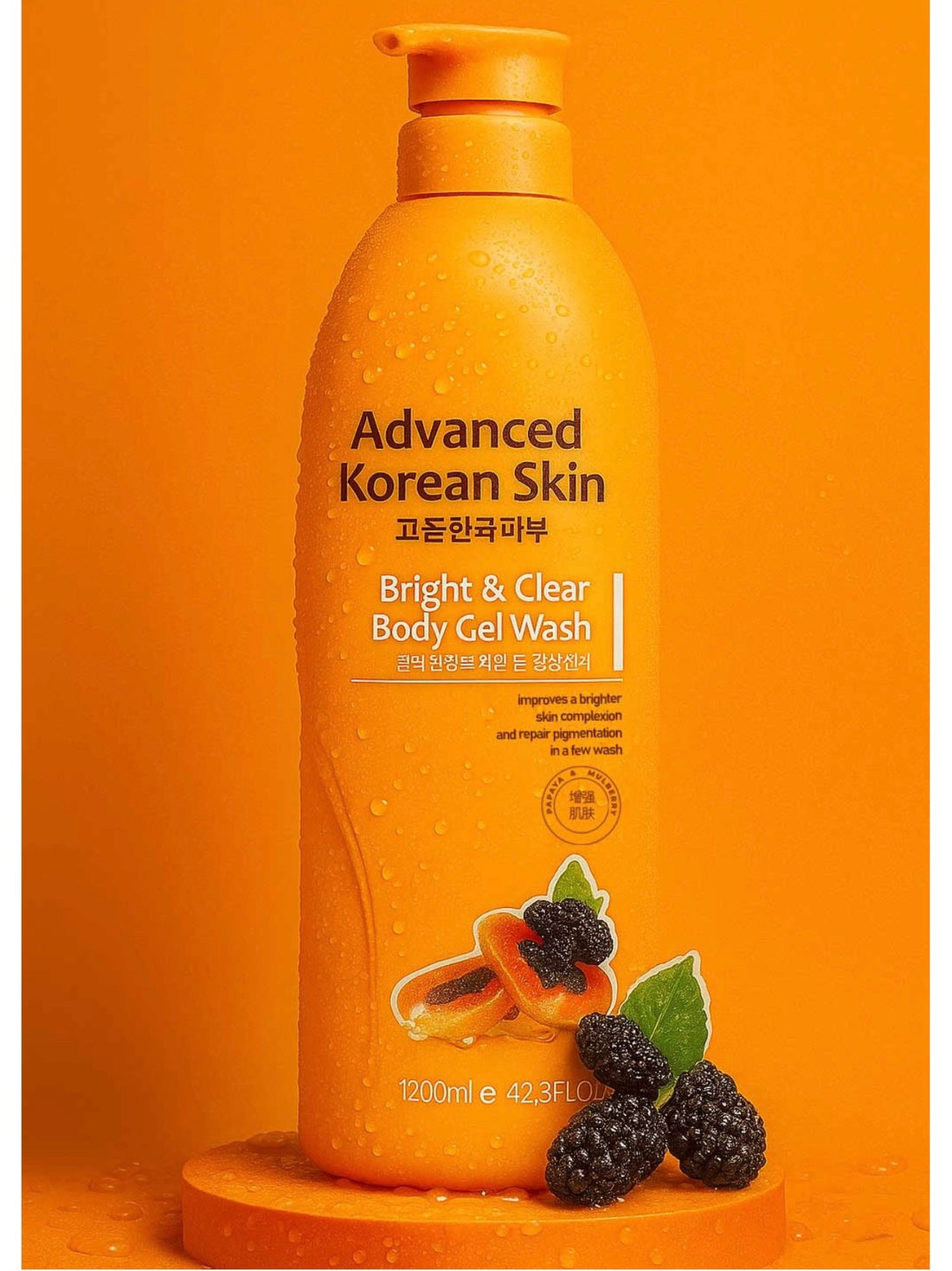 Advanced Korea Skin Bright & Clear Body Gel Wash 1200ml