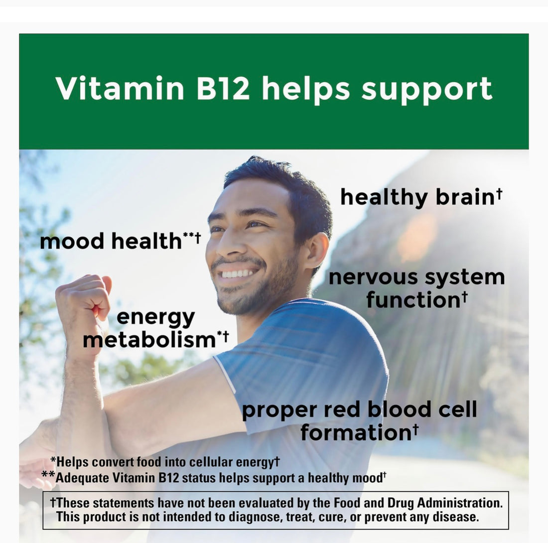 Nature Made Vitamin B12 1000 mcg, Dietary Supplement for Energy Metabolism Support, 150 Softgels, 150 Day Supply