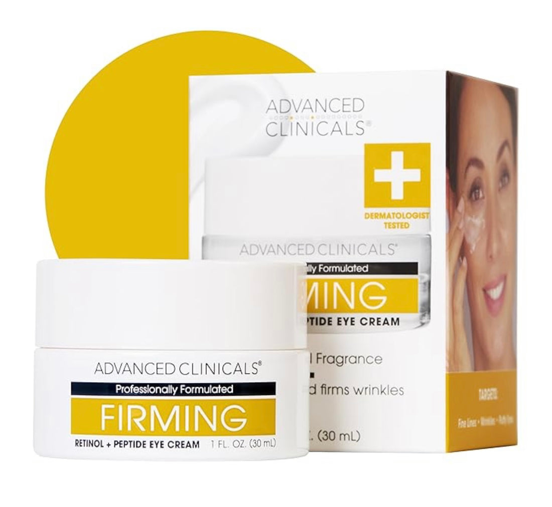 Advanced Clinicals Firming Retinol + Peptide Eye Cream – 30 ml