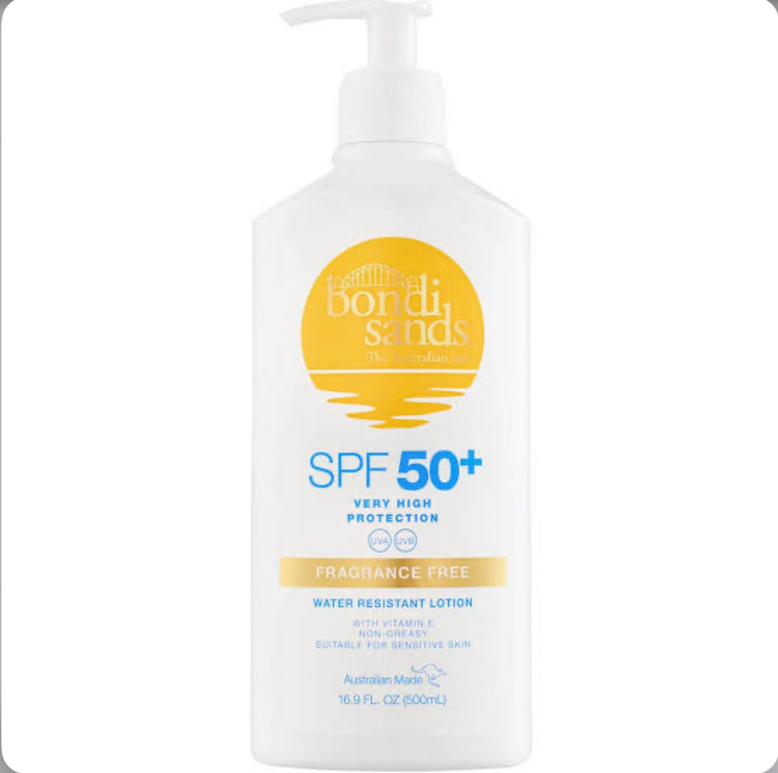 Bondi Sands Fragrance-Free Sunscreen Lotion SPF50+500ml
