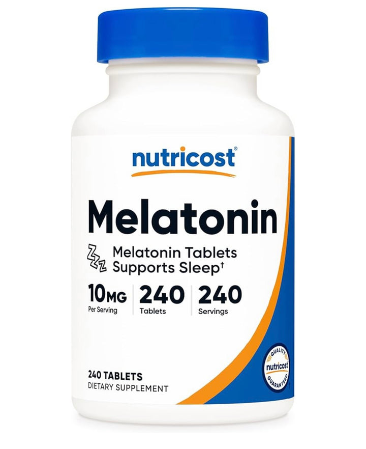 Nutricost Melatonin 10mg | 240 Tablets; Exp 07/2028