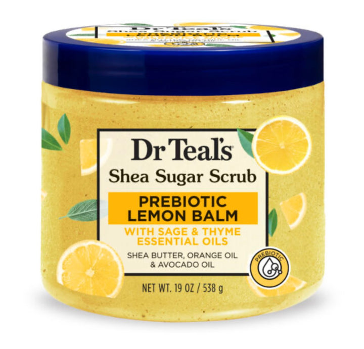 Dr Teals Shea Sugar Scrub (Prebiotic Lemon Balm)