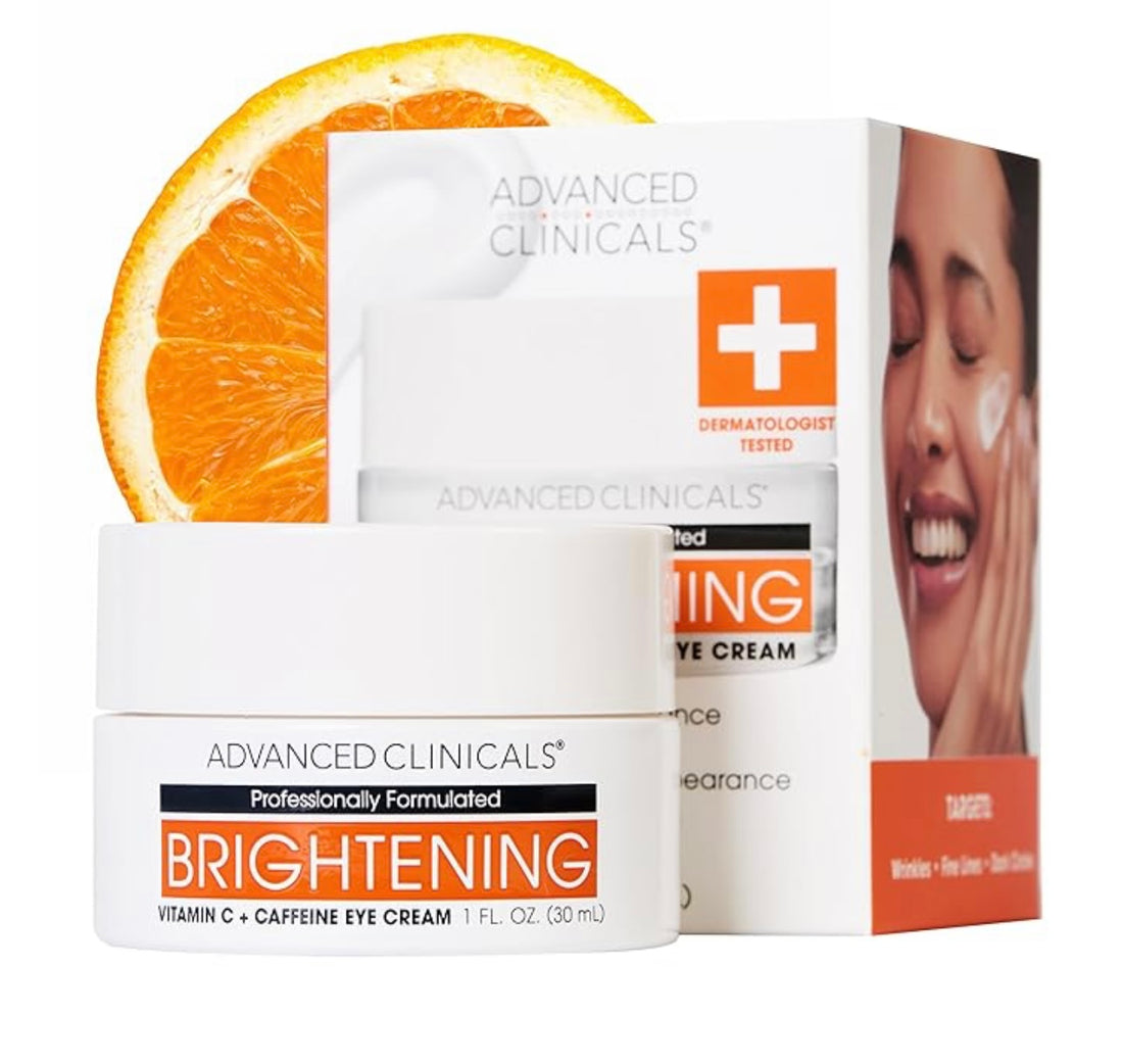 Advanced Clinicals Brightening Vitamin C + Caffeine Eye Cream – 30 ml