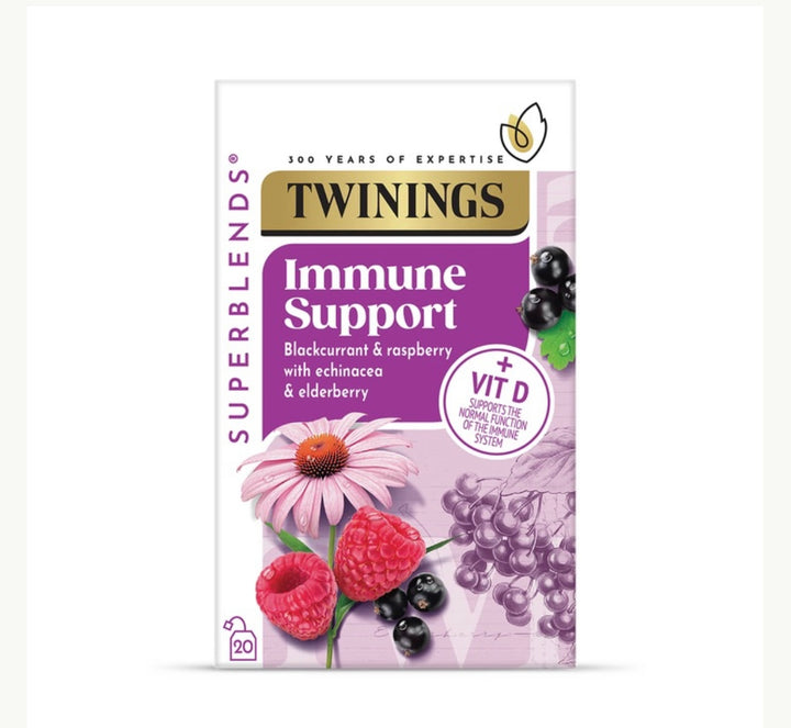 Twinings Superblends Immune Support with Vitamin D Tea (20 Tea Bags)