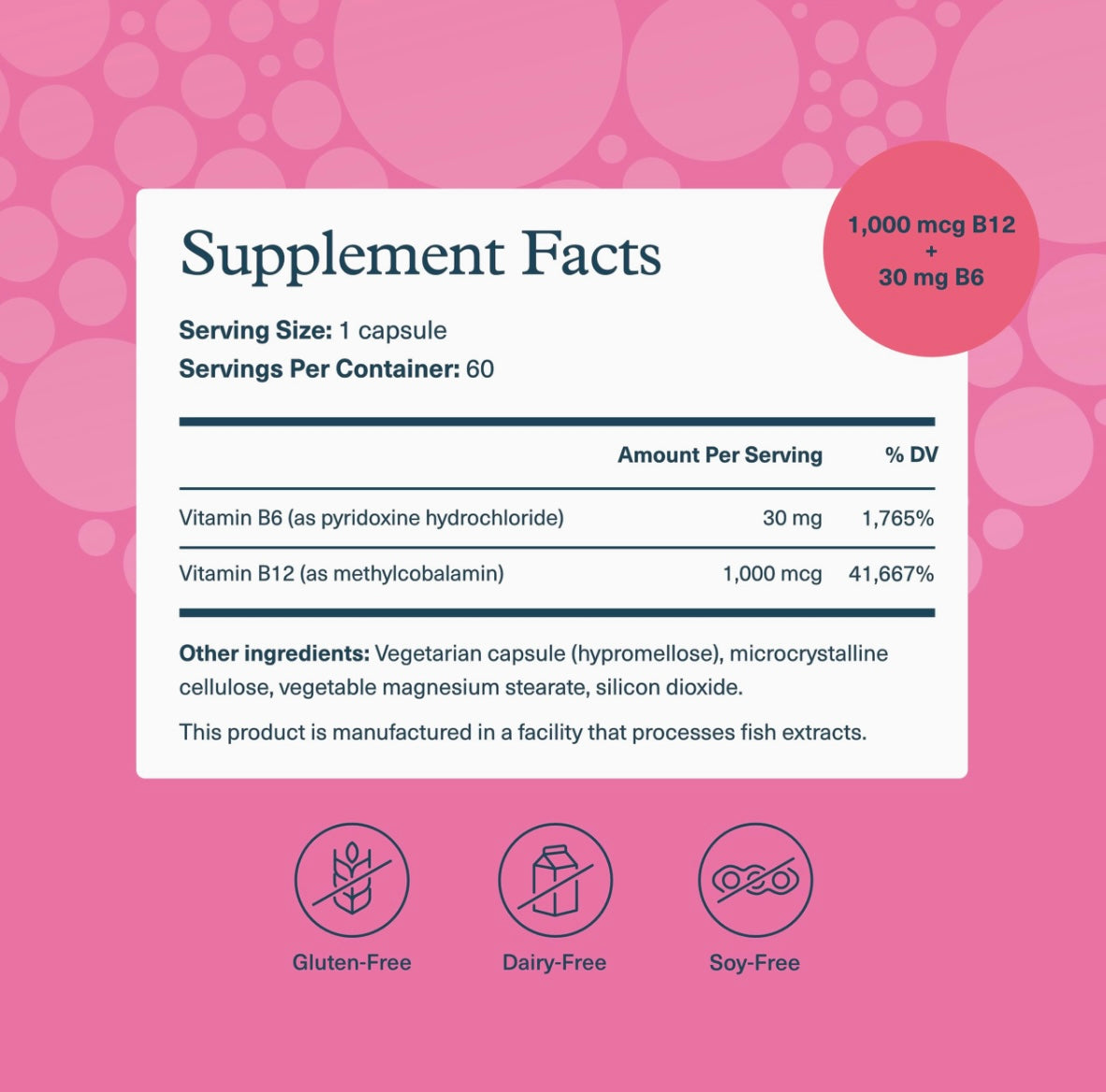 Youtheory B12B6 - Vegan Vitamin B6 & Vitamin B12 - 60 Capsules. Expires 11/26