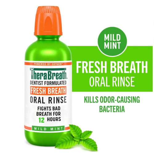 Therabreath Fresh Breath Mouthwash, Mild Mint Flavor