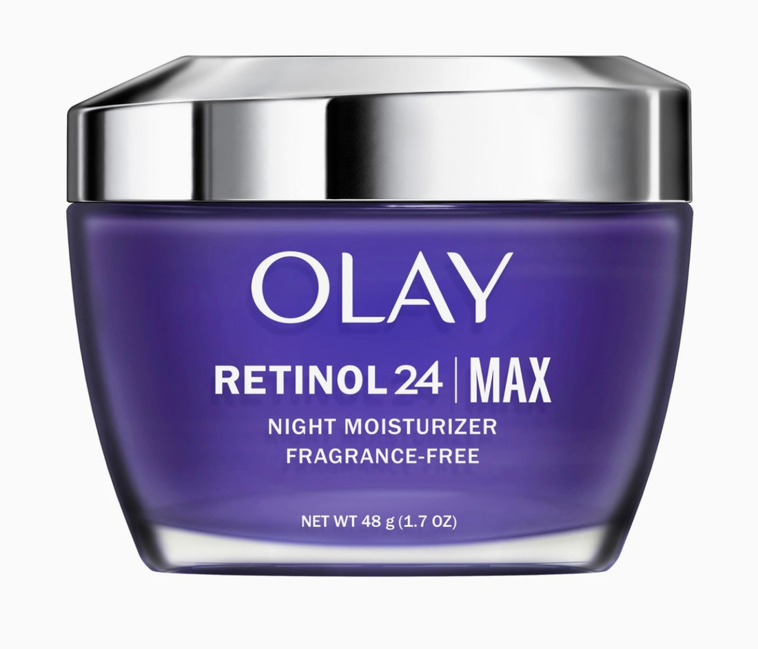 Olay Retinol 24 Max Moisturizer, Retinol Hydrating Night Face Cream, Non Greasy, Fragrance-Free 1.7 oz