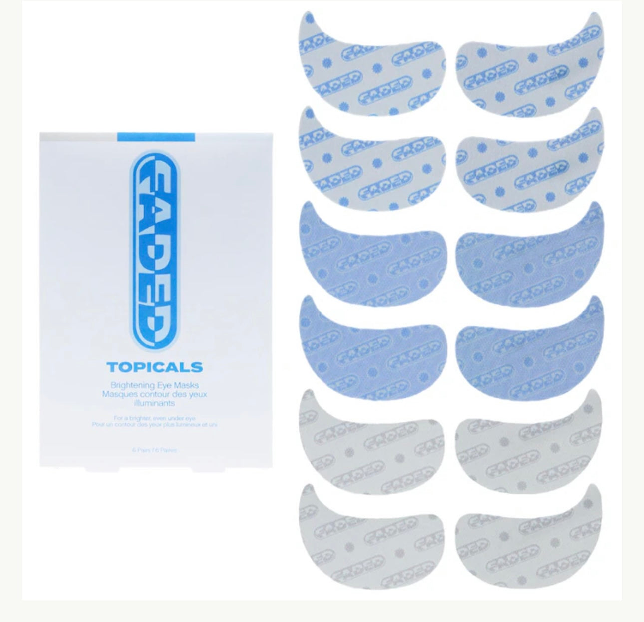 Topicals Faded Under Eye Brightening & Clearing Eye Masks – ICY