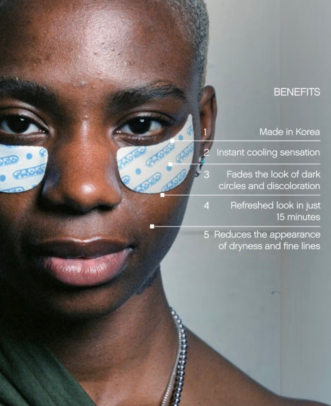 Topicals Faded Under Eye Brightening & Clearing Eye Masks – ICY (A pair)