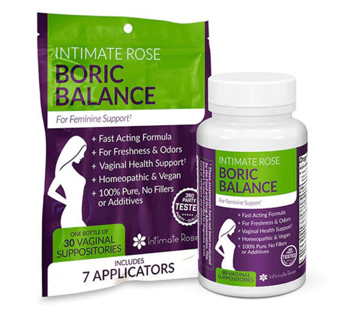 Intimate Rose Boric Balance (Boric Acid Vaginal Suppositories)