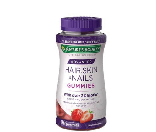 Nature’s Bounty Hair, Skin & Nails Gummies (80 gummies)