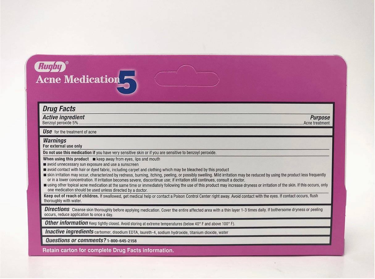 Rugby Acne Medication 5% B.P