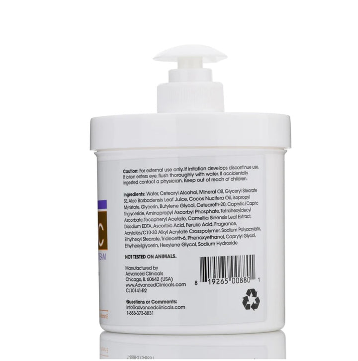 Advanced Clinicals Vitamin C Body Cream