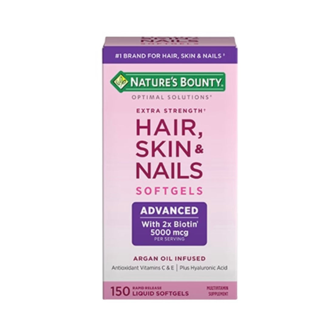 Nature’s Bounty Extra Strength Hair, Skin & Nails Soft gels Expires 01/25