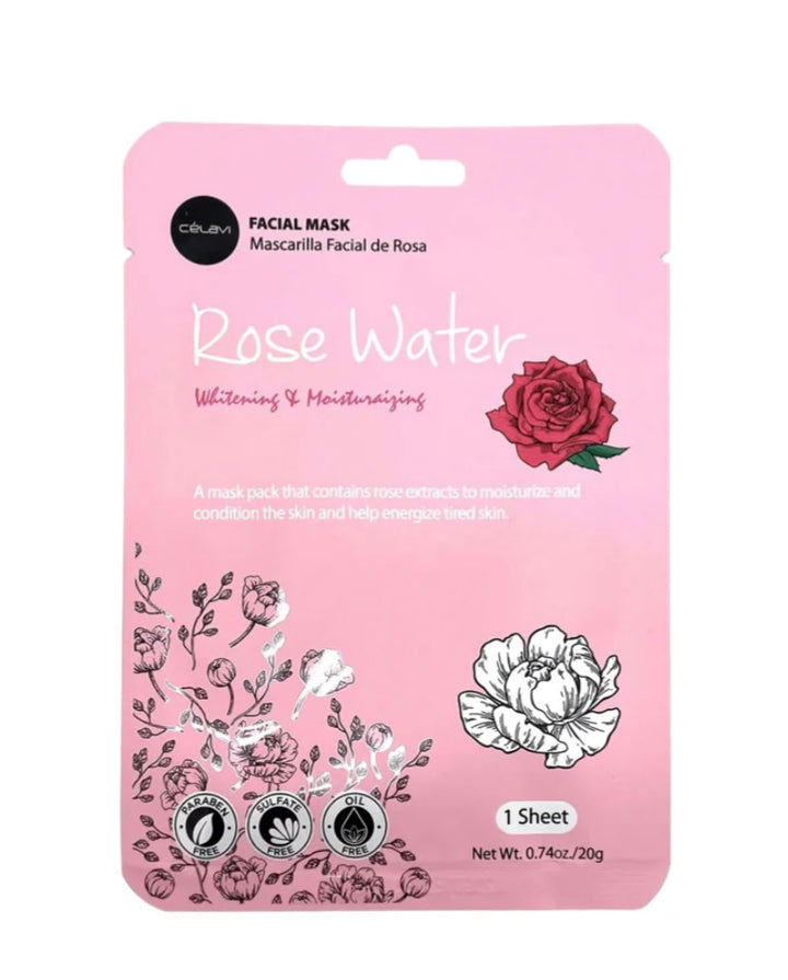 Rose Water Facial Sheet Mask