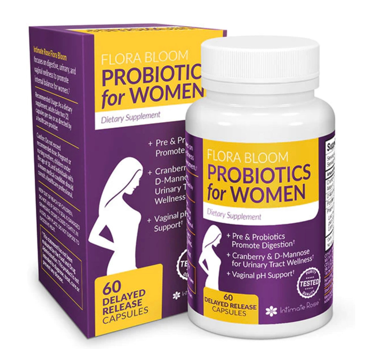 Intimate Rose Flora Bloom Probiotics For Women. Expires 12/27